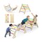 5 in 1 Kids Wooden Climber Toy with Ramp Ladder Arch Slide for Playroom